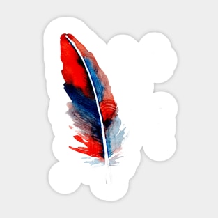 patriotic feather Sticker